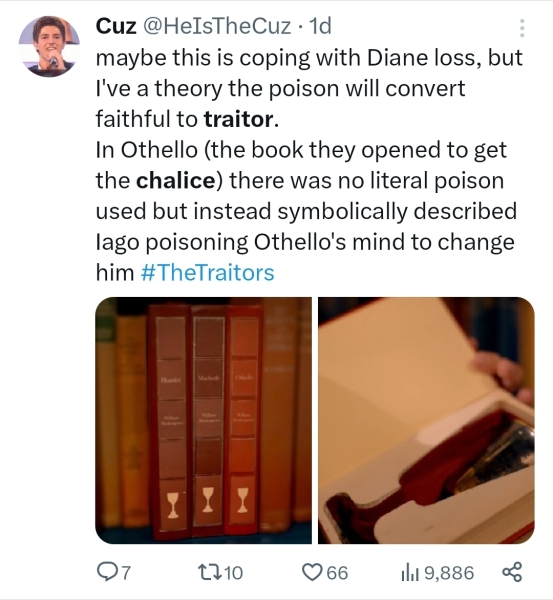 The Traitors S2, Thread 3: “Unbrushed, Half-Brushed & Insta Ready” - no spoilers!