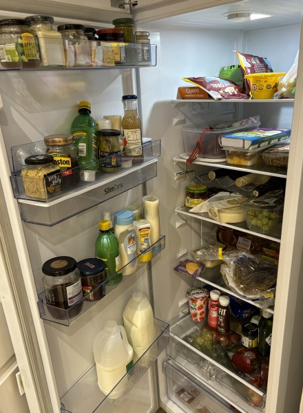 To ask you to show me your fridge?
