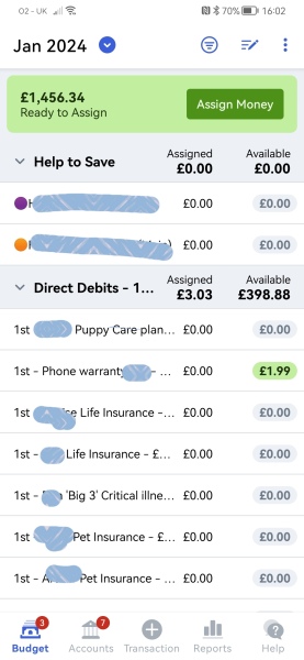 Household cashflow management
