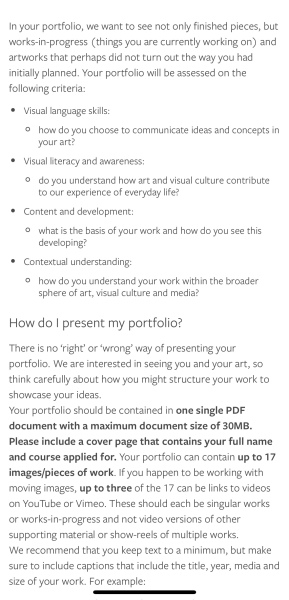 Art and Design at university; for past, present, and future students and parents