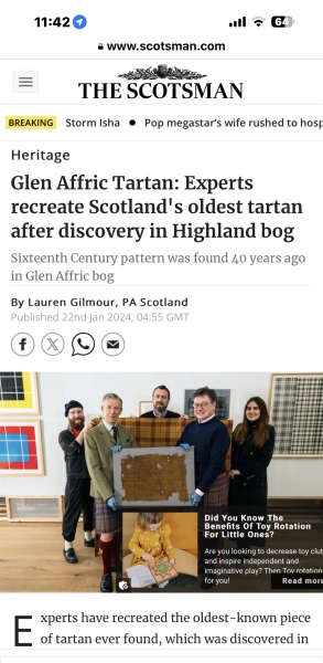 Burns night supper - need something tartan…….