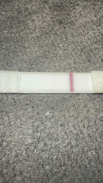 Faint line or evaporation