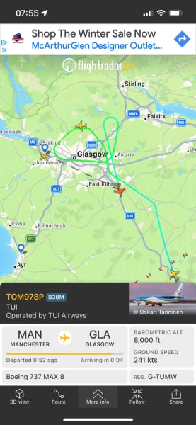 Flightradar Storm Isha part 2