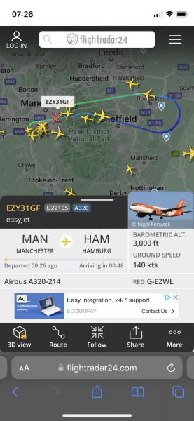 Flightradar Storm Isha part 2