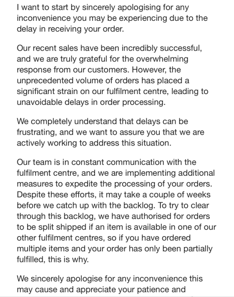 Anyone waiting for an Oodie to be delivered, or just had one delivered? What’s your experience?