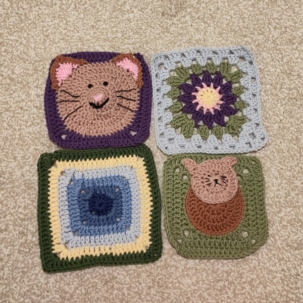Woolly Hugs. Sad news we are afraid. Making a Blanket for lovely Mowly77's family