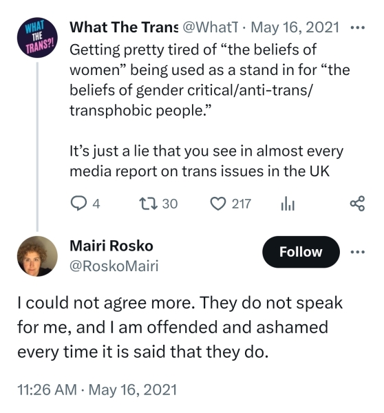 Another GC employment tribunal. Roz Adams vs Edinburgh Rape Crisis Centre #2