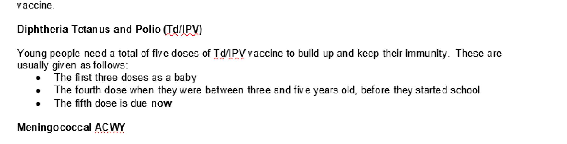 Teenage vaccinations - do they really need the boosters?