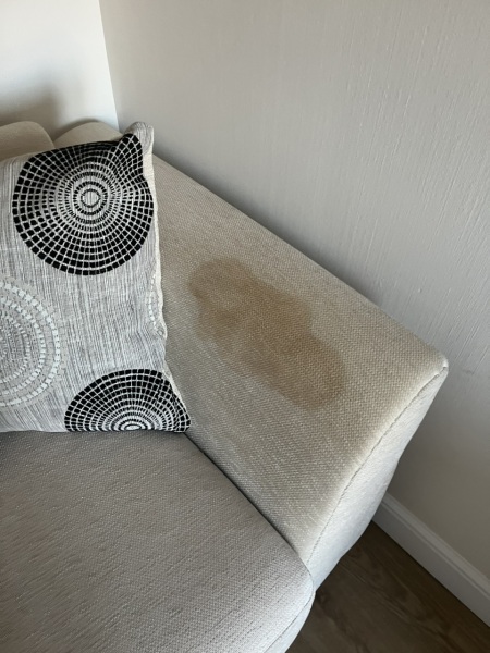 Watermark on sofa