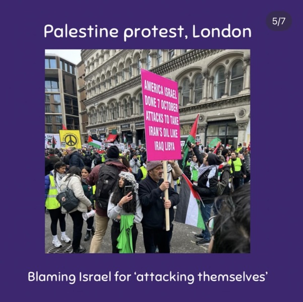 "The only purpose of these endless marches is to intimidate British Jews" (part two) ***MNHQ has tweaked the title in order to make the quote more clear***
