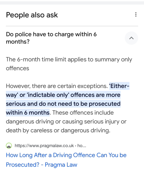 blood alcohol limits - four months ago!