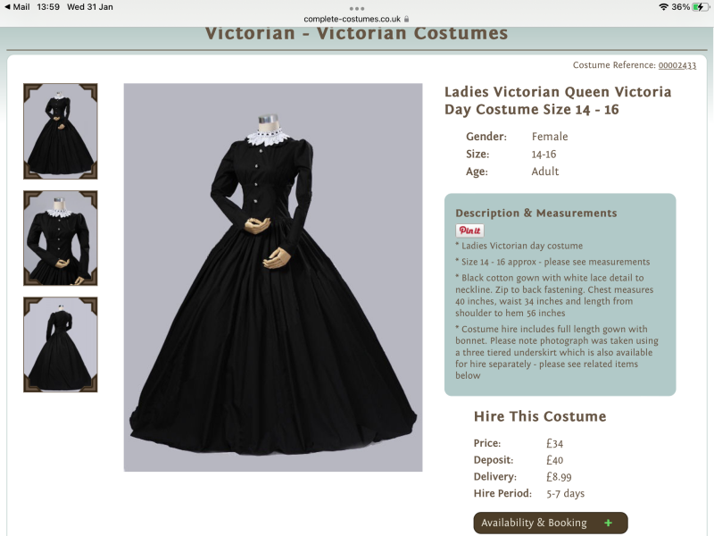 Victorian themed wedding... guests need Victorian themed clothes