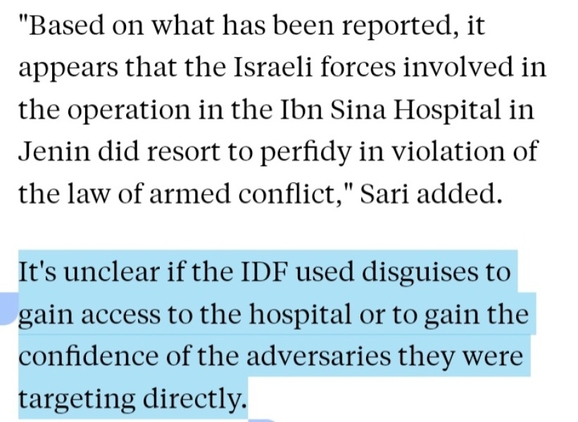 Israel ‘hit squad’ kill 3 Palestinians in West Bank Hospital