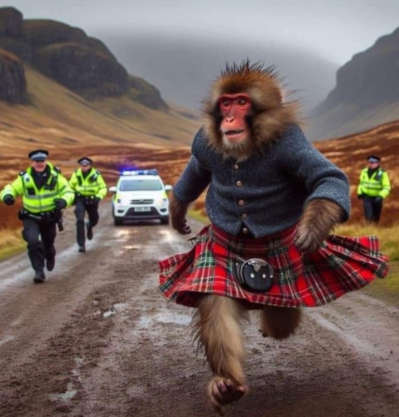 AIBU to be sorely cheering for the escaped monkey in Scotland