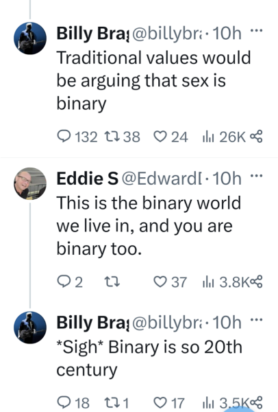 Billy Bragg having a dig at Mumsnet