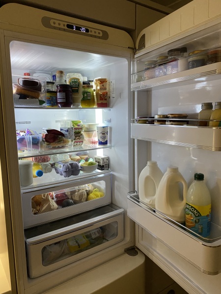 To ask you to show me your fridge?