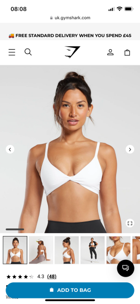 Fitness influencers and little work out bras