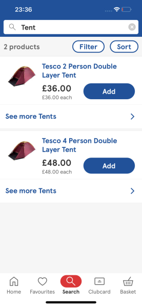 Just me or is the Tesco app down.