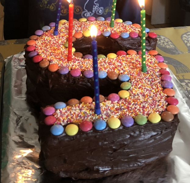 Any ideas how to make this cake look edible?