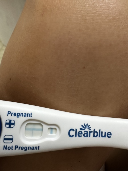 Clear blue test. Evap line or positive