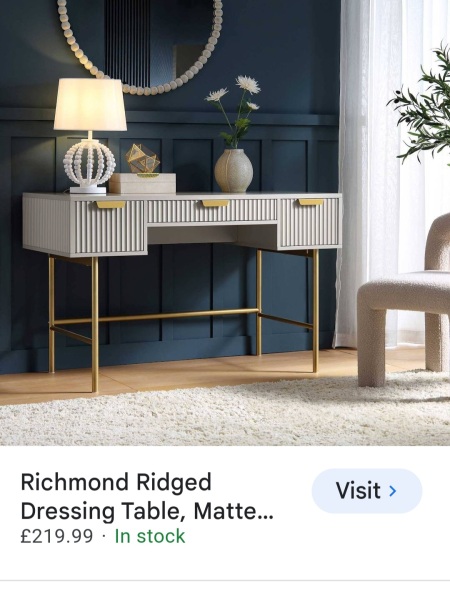 Does anyone have a vanity area? If so, pic please?