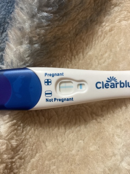 Clearblue pregancy test. Is this real positive or a evap lone