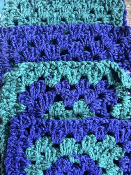 Woolly Hugs. Sad news we are afraid. Making a Blanket for lovely Mowly77's family