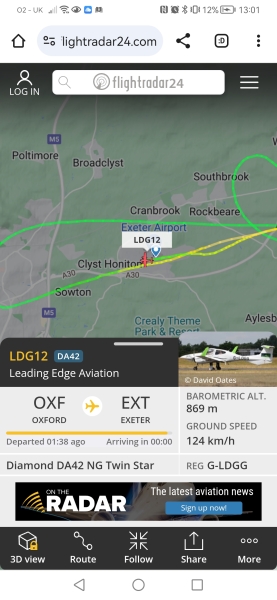Flightradar Storm Isha part 2