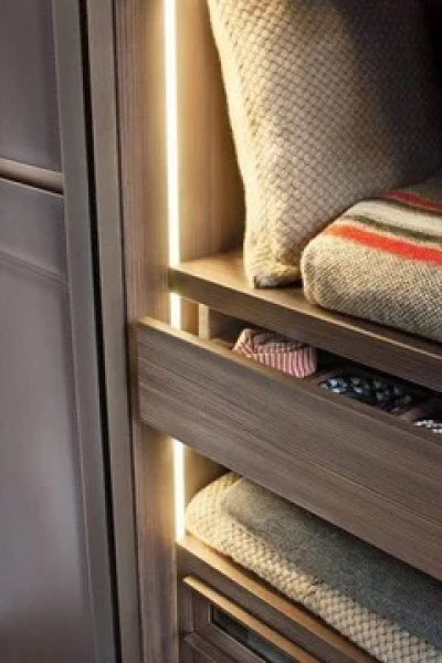 Options for lighting in fitted wardrobe - LEDs