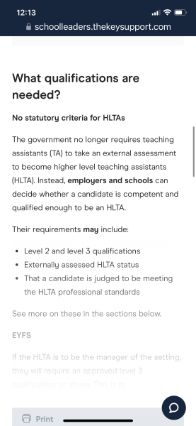HLTA (qualified teacher) being used as cover