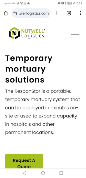 Anyone ordered a temporary pop up morgue before?
