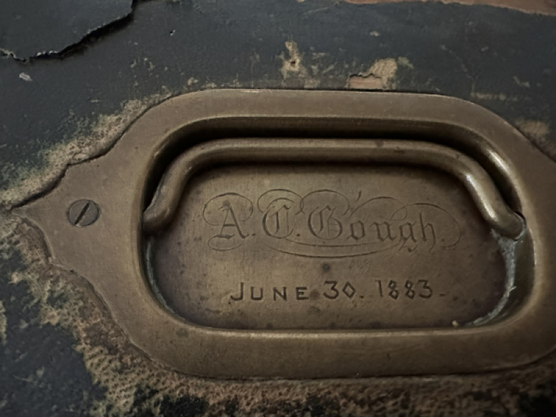 Small mystery from 1883. What does this name say and who was Percy Cooke?