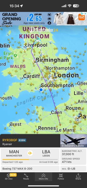 Flightradar Storm Isha part 2