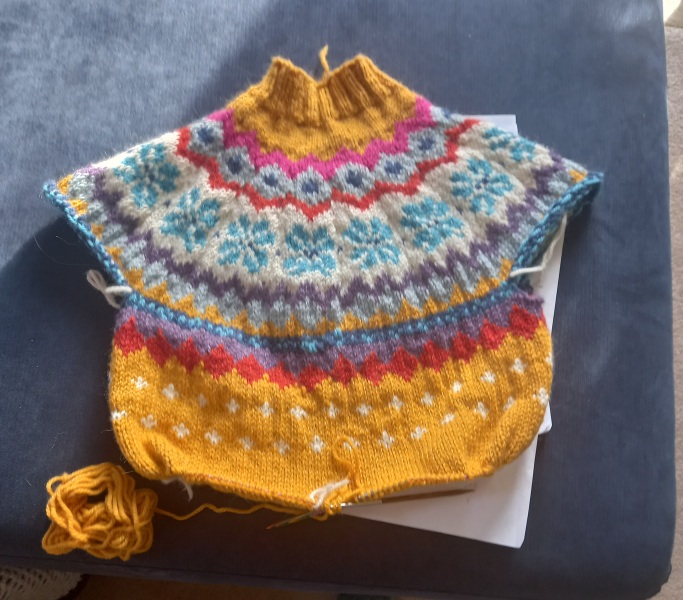 It's crochet,  knit and natter thread 11. So much yarn we need a yarn barn.