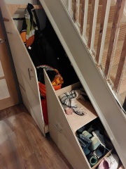 Under stair storage systems