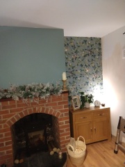 Which walls to paint teal?