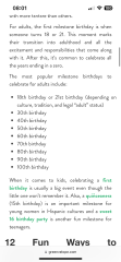 Disappointed with birthday trip