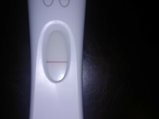 Faint positive.