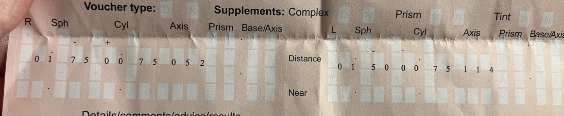 Any opticians around?