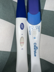 Evap line or faint positive