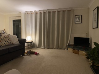 What fireplace for this 1970s lounge?