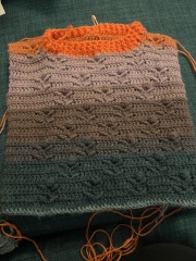 It's crochet,  knit and natter thread 11. So much yarn we need a yarn barn.