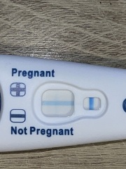 Evap line or faint positive