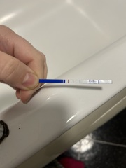 Clear blue test lighter than before?