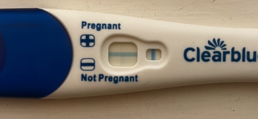 Faint positive Clear Blue