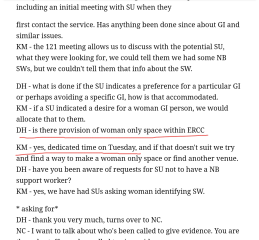 Another GC employment tribunal: Roz Adams vs Edinburgh Rape Crisis Centre #3