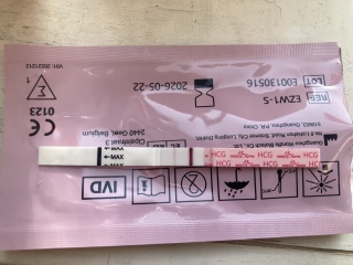 Is this a chemical? Lines darker in afternoon and nearly negative in morning