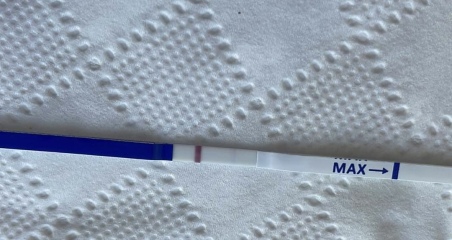 2 x faint positives followed by a negative?