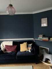 Dark blue paint