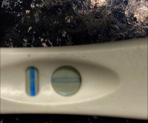 Faint positive Clear Blue